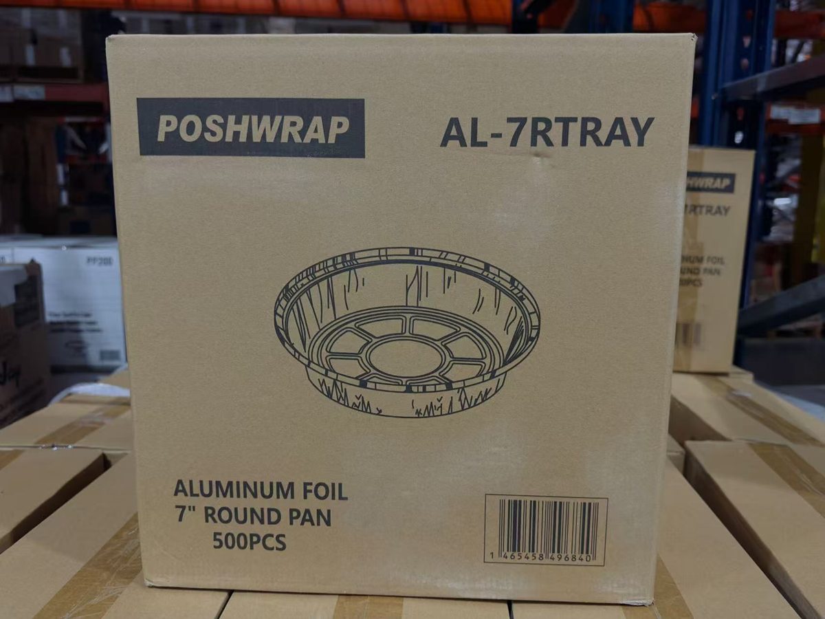 7" Round Aluminum Tray 500pc/cs