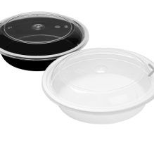 (WY)C7-21/23-White Bowls W/Lids(150pc/cs)