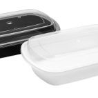 (WY)96-25-White Trays W/Lids(150pc/cs)