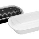 (WY)86-23/25-White Trays W/Lids(150pc/cs)